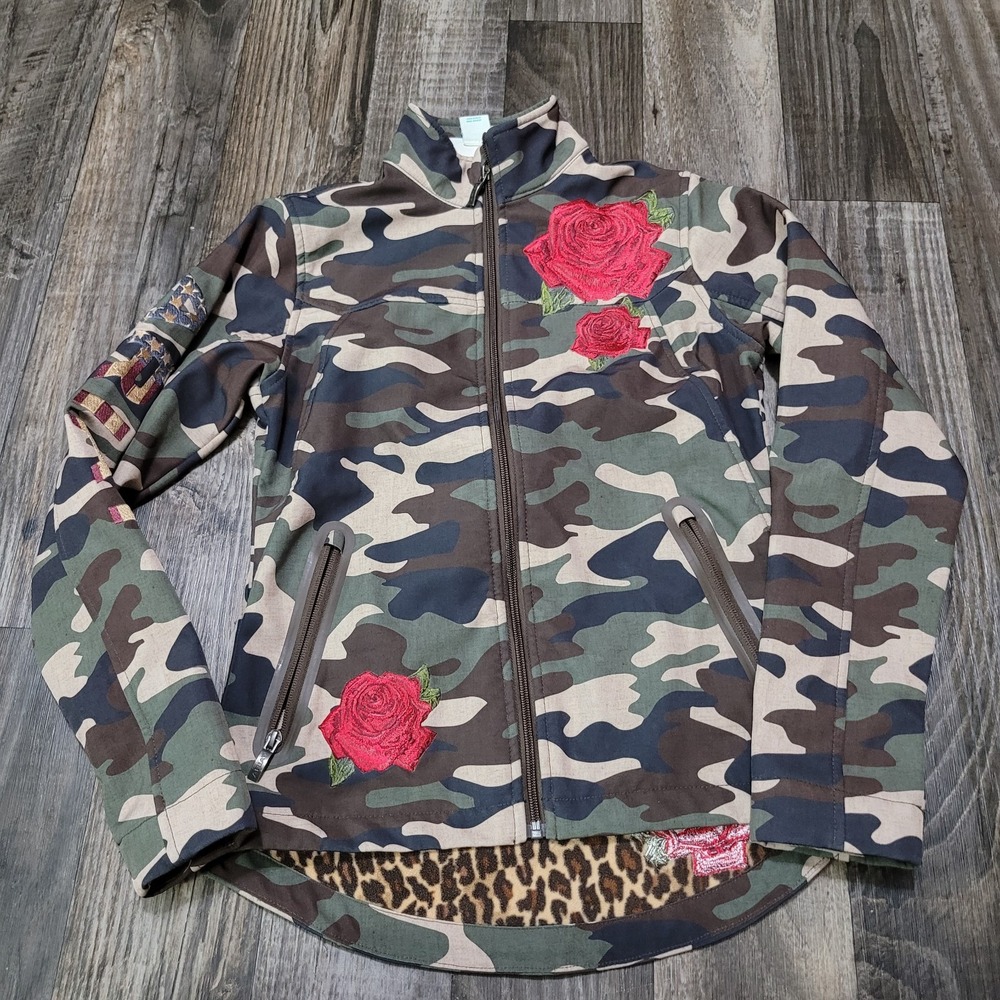 Ariat x Rodeo Quincy Soft Shell Camouflage Jacket Women's Size XS